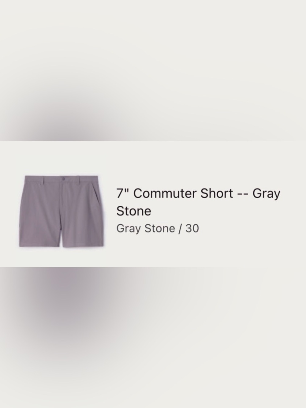 Rhone Men’s 7" Commuter Short -- Gray Stone
Gray Stone / 30